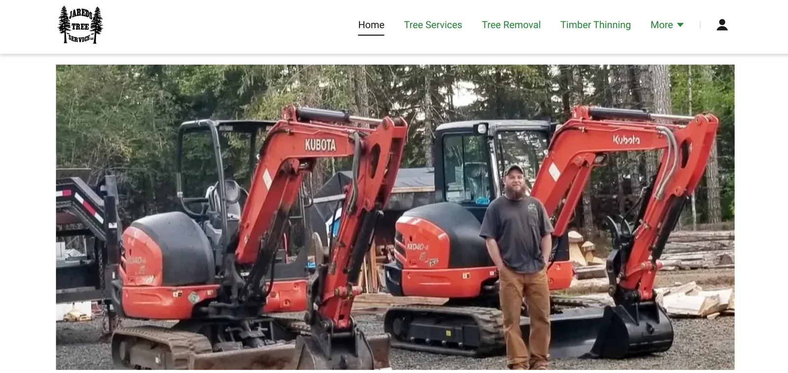 Jared's Tree Service website